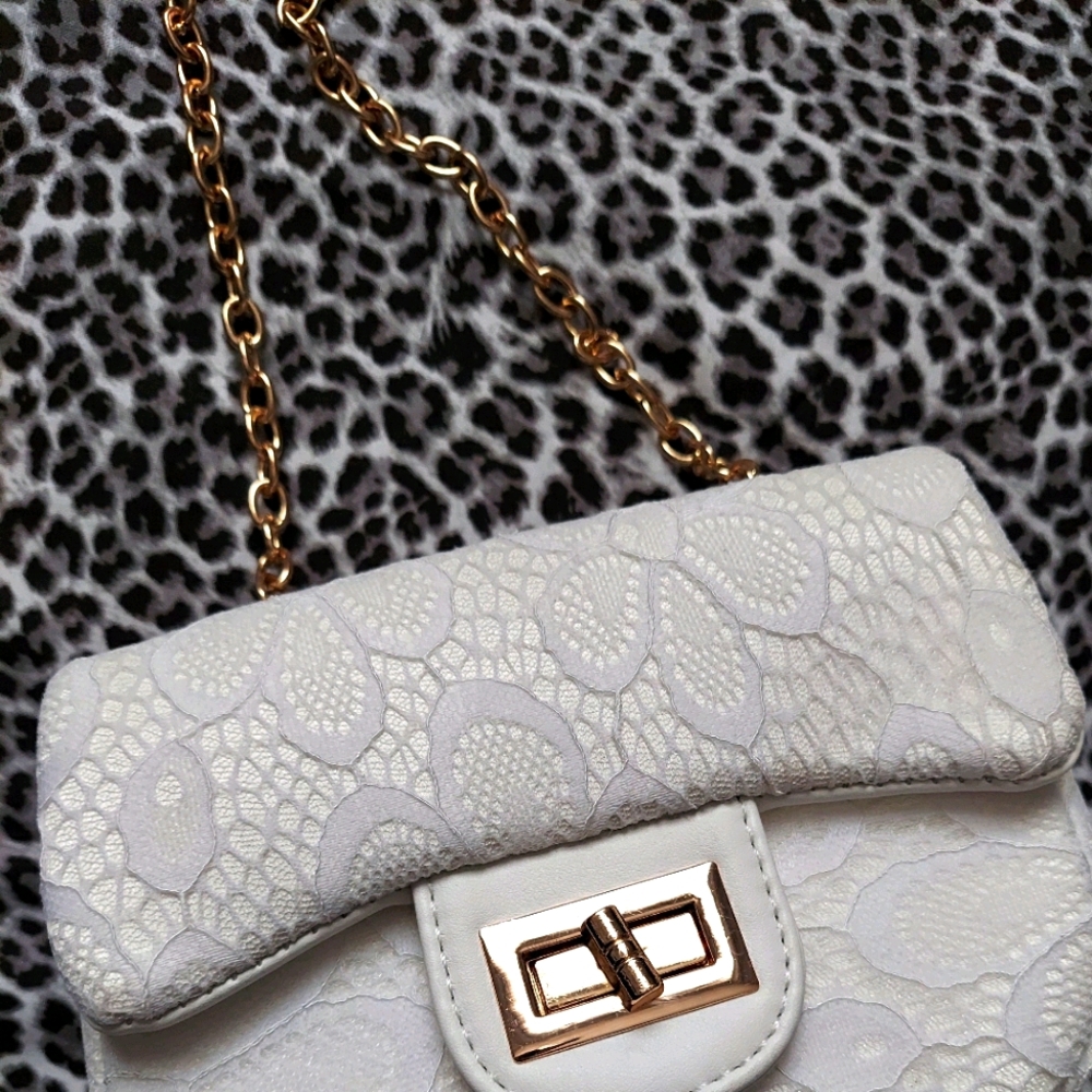 Lace messenger  bag